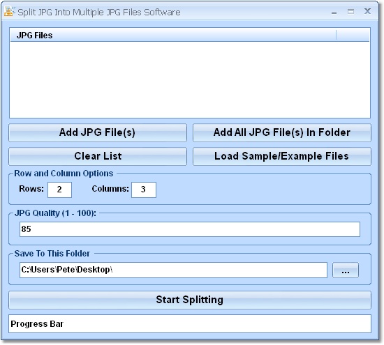 Split JPG Into Multiple JPG Files Software