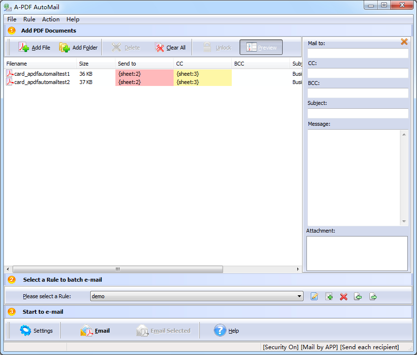 PDF Email Sender