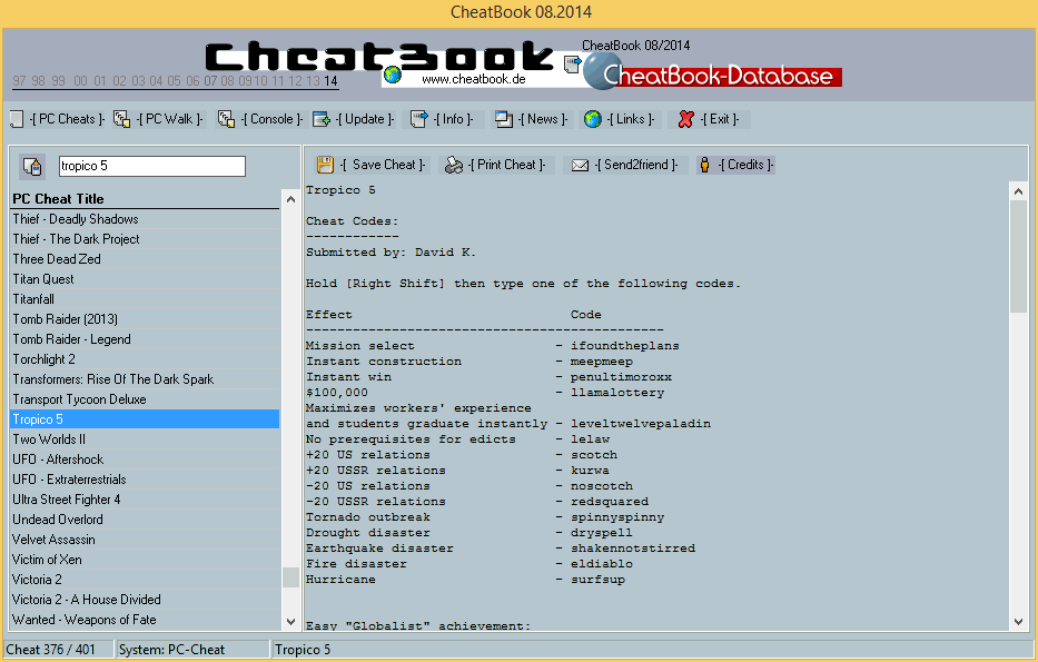 CheatBook Issue 08/2014