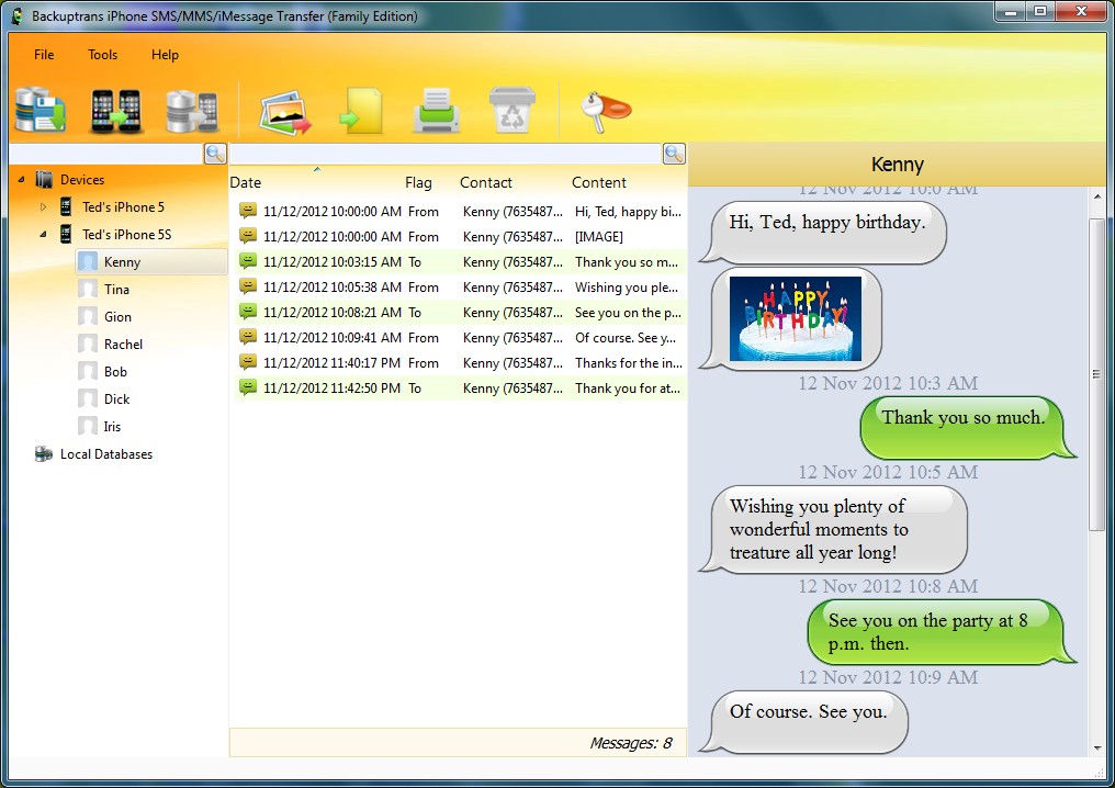 iPhone SMS/MMS/iMessage Transfer
