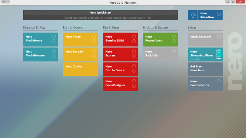 Nero, Nero 2015, Nero 2015 Platinum, manage, burn, create, play, burn, music, photos, 4k, avchd, blu-ray, streaming