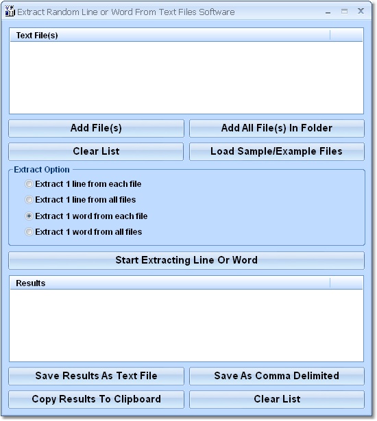 Extract Random Line or Word From Text Files Softwa