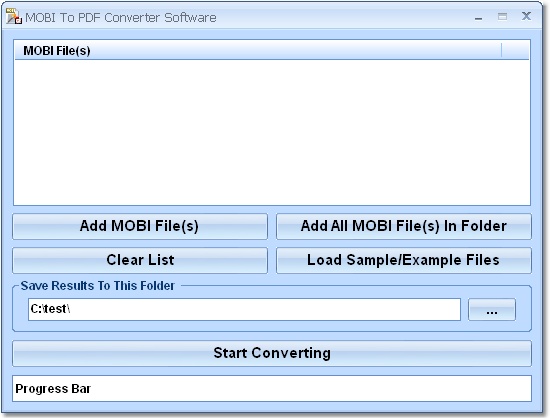 MOBI To PDF Converter Software