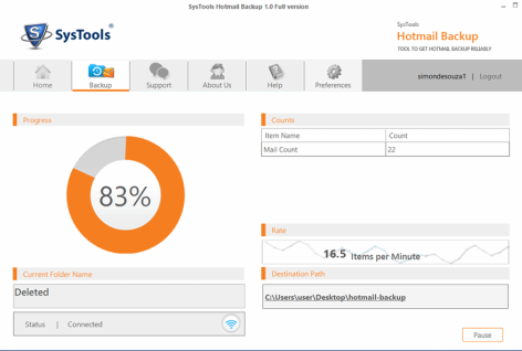 Backup Hotmail Messages to Hard Drive