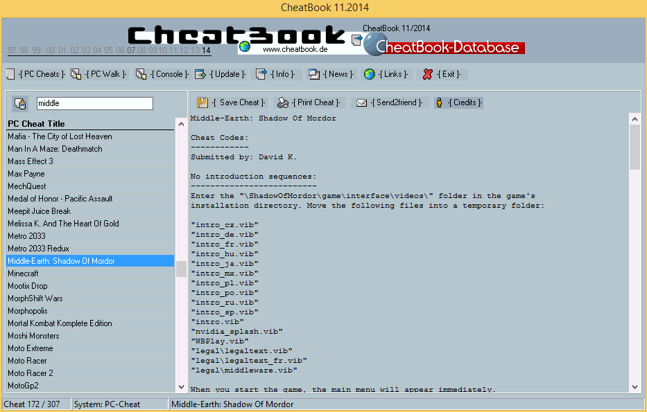 CheatBook Issue 11/2014