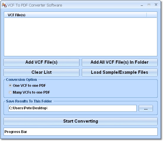 VCF To PDF Converter Software
