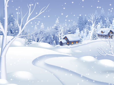 Morning Snowfall Screensaver, screensaver, download screensavers, winter, christmas