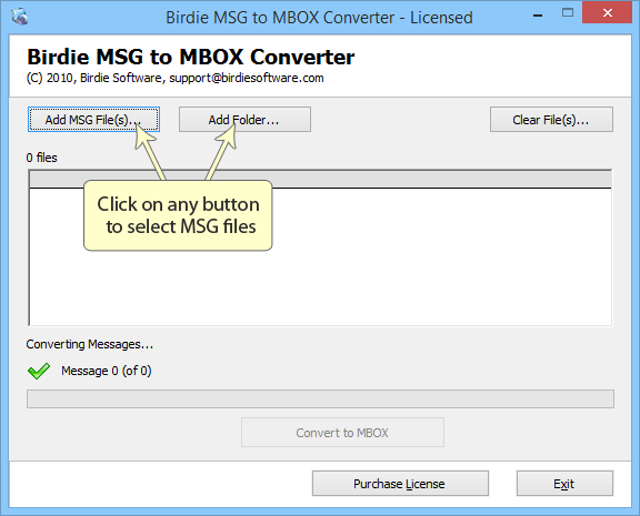 convert msg files of microsoft outlook to mbox, convert outlook messages to mbox, convert microsoft outlook msg to mbox