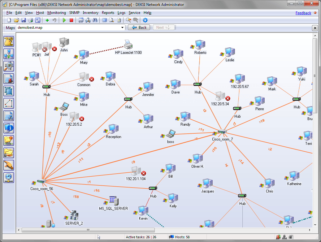 network monitoring, network management, network monitor, network mapping, server monitor