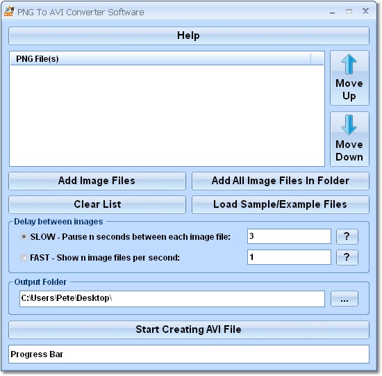 PNG To AVI Converter Software