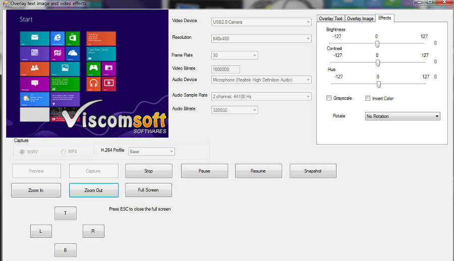 c#  Video Capture SDK,  vb.net video capture sdk, c# mp4 webcam capture, vb.net mp4 webcam capture