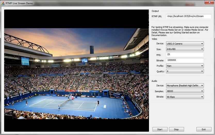Viscomsoft RTMP Streaming Directshow
