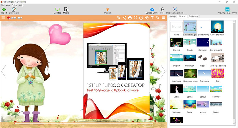 PDF, flipbook creator, Windows