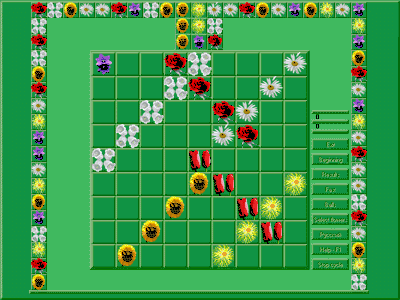 Rose, Lines, flowers, butterflies, computer game, Verchenko, Igradon