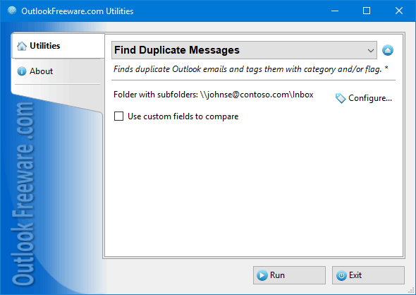 free,freeware,outlook,add-in,add-on,duplicates,find,messages,categories