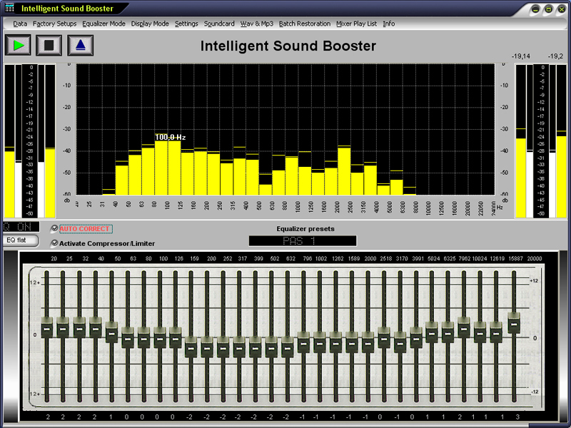 Intelligent, Sound, Booster, auto correct, equalize, sound,improvement