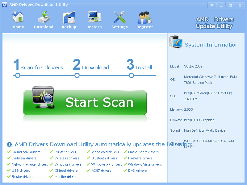 AMD Drivers Download Utility