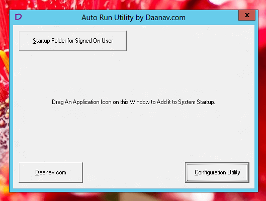 Auto Run, Add Applications, System start up
