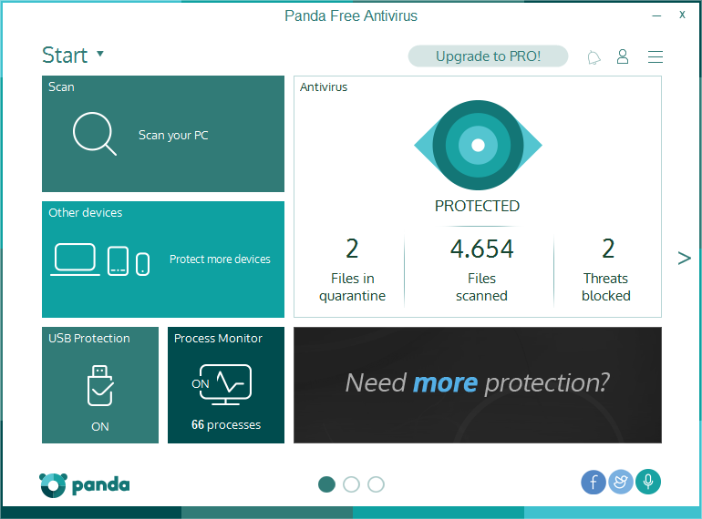 Panda Free Antivirus, panda security, antivirus, antispyware, antirootkit, antiphishing, firewall, wifi monitor, pc protection, online security, free antivirus