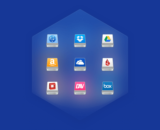 FTP client, mount Dropbox, mount Google Drive as disk, mount OneDrive Mac, WebDAV client