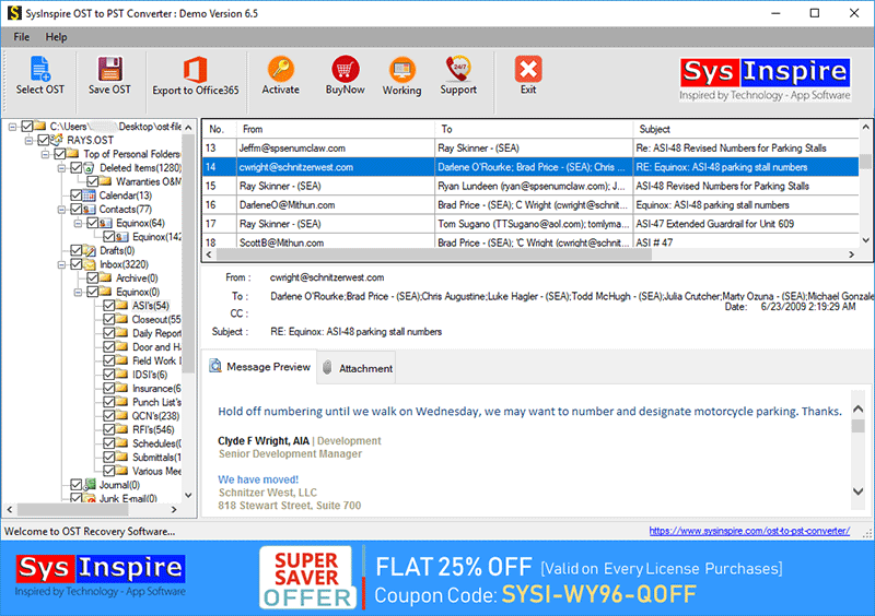 sysinspire ost to pst,ost to pst recovery, ost recovery, outlook ost recovery, ost to pst, ost to pst converter, convert ost to pst, ost file recovery, free ost to pst recovery, recover ost file