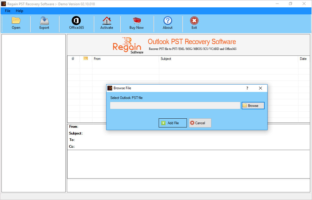 Regain Outlook PST Recovery, PST recovery, Outlook pst repair, fix pst file, recover pst file, restore pst file, how to repair pst file, pst recovery, restore pst file