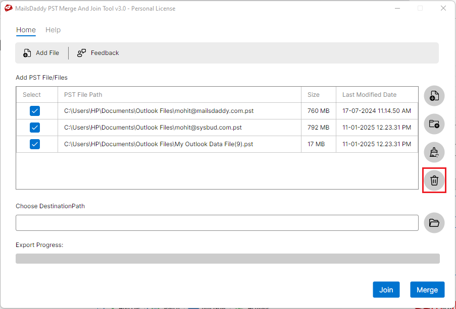 pst merger, join pst, combine pst, merge pst, two pst in single pst, add 2 pst, join 2 pst