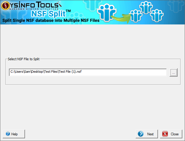 Split Lotus Notes Archive, NSF Split, NSF Splitter Tool, Split multiple NSF files, split NSF file, NSF split tool, split lotus notes database, split NSF database, NSF Split Software, NSF Splitter, break NSF File, splitting NSF file
