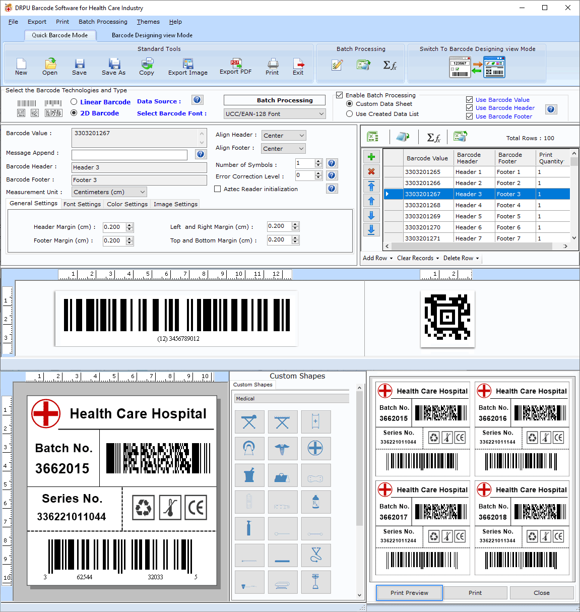 Labelling & Barcoding Software for Medical Devices, Pharmacy Barcode Label Generator Program, Barcode Label Maker for Health Industry, Healthcare Barcode Generator Software, Pharmaceutical Barcode Maker Software, Medical Device Label Software