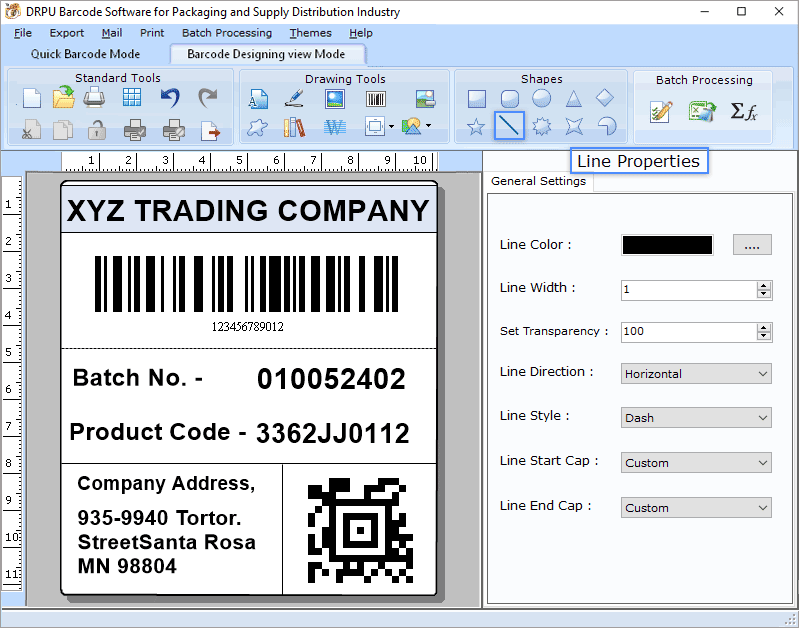 Barcode Generator for Distribution Industry, Barcode label maker for packaging, Distribution barcode creator software, Barcode Labels Tool for supply Industry, Barcode Labels Maker for supply control, Supply Industry Barcode Label Designer