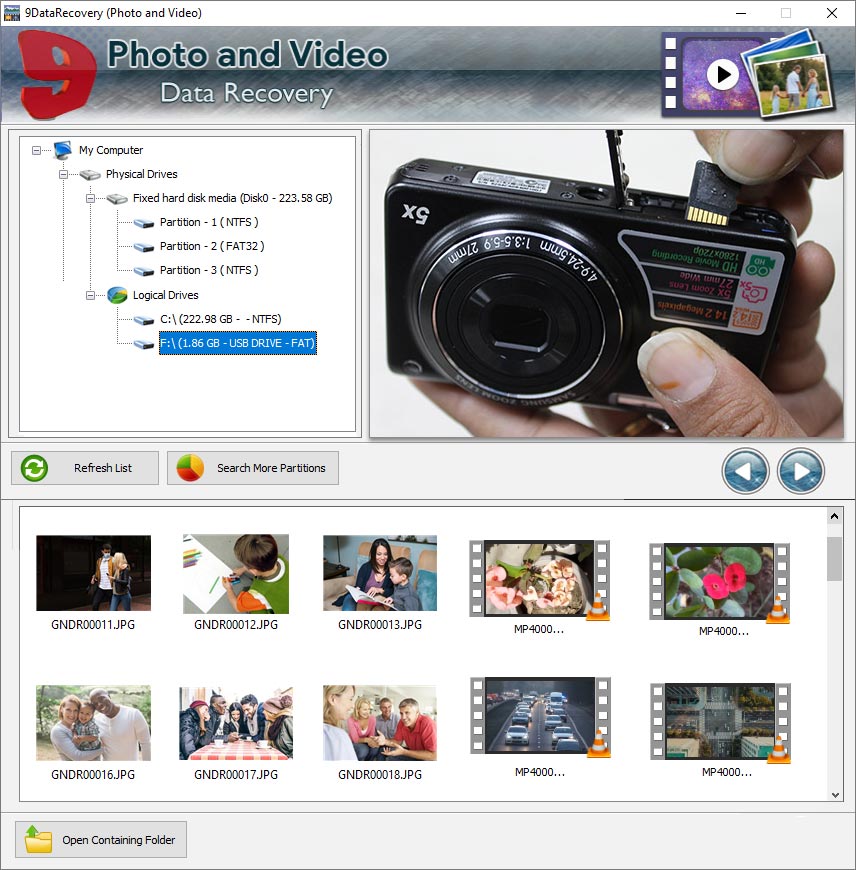 Freeware Images and Video Recovery Tool, Deleted Video Recovery Free Application, Free Video and Image File Backup Program, Photo and Video Restore Freeware Program, Free Photo and Video Recovery From USB, Freeware Images and Video Recovery Tool