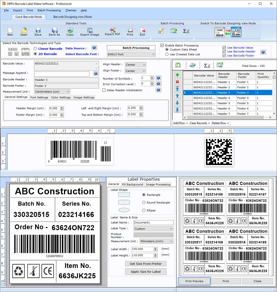 Create, barcode, tag, high-resolution, maker, utility, sticker, electronic, business, medical, industry, manufacture, retail, transportation, unique, software, tool, generate, linear, colorful, bulk, sequential, random, constant, customized, software