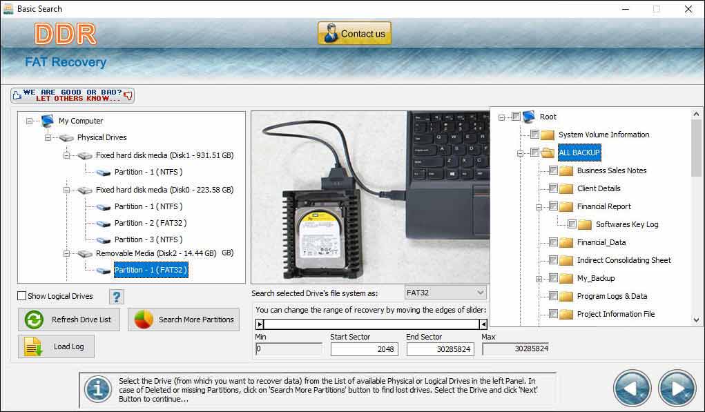 Windows, FAT, partition, recovery, tool, retrieve, deleted, file, folder, utility, recover, corrupt, hard, disk, volume, lost, data, software, restore, formatted, files, backup, damaged, MFT, erased, MBR, DBR, undelete, root, directory, FAT12, FAT32