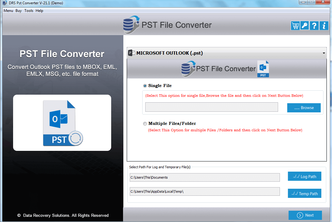 pst converter, drs pst file converter, outlook pst converter, pst file converter, pst converter tool, pst converter software, pst file exporter
