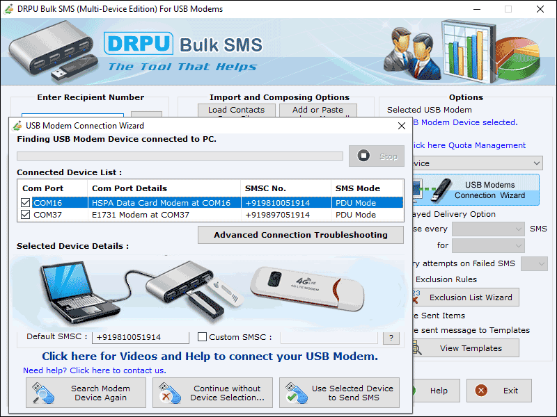 USB Modems Bulk SMS Sending Software, Multiple Text Messaging using USB Modems, Windows Text Messaging Tool using Dongle, USB Bulk Text Messaging PC Software, USB Modem Bulk Text Messaging Software, Multiple SMS Sending Tool using Dongle
