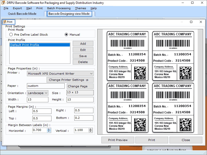 Barcode Label Maker for Supply Industry, Label Maker for Distribution Industry, Barcode Labeling Software for Packaging, Shipping Software With Label Printing, Packaging and Labeling Application, Shipping Logistics Labeling Application