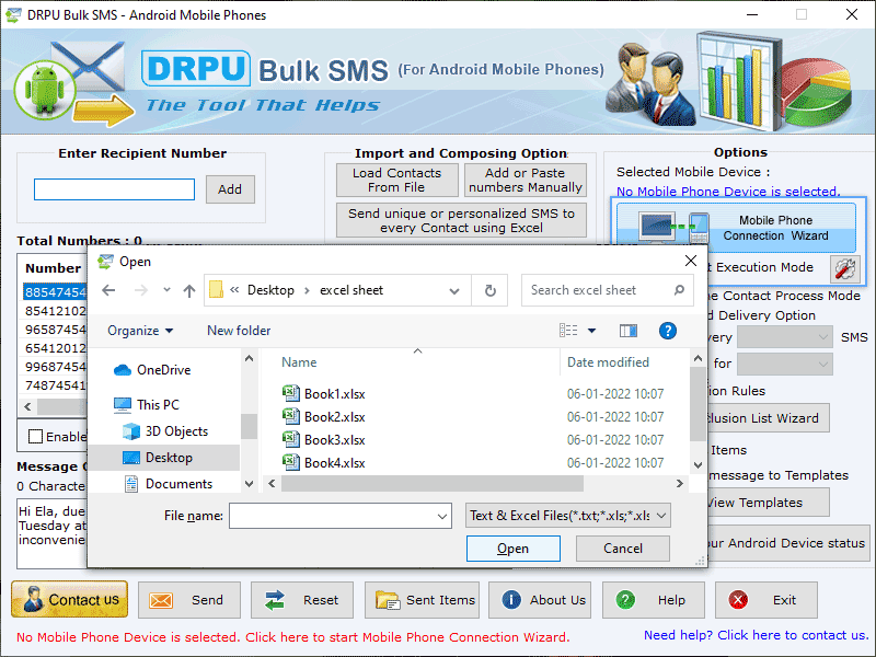 Android Bulk SMS Software, Bulk SMS Software for Android Devices, Android Mobile Bulk SMS, Android Mobile SMS Sending Software, Bulk SMS Messaging Software for Android, Android Text Messaging Application, Excel SMS Sending Using Android Devices