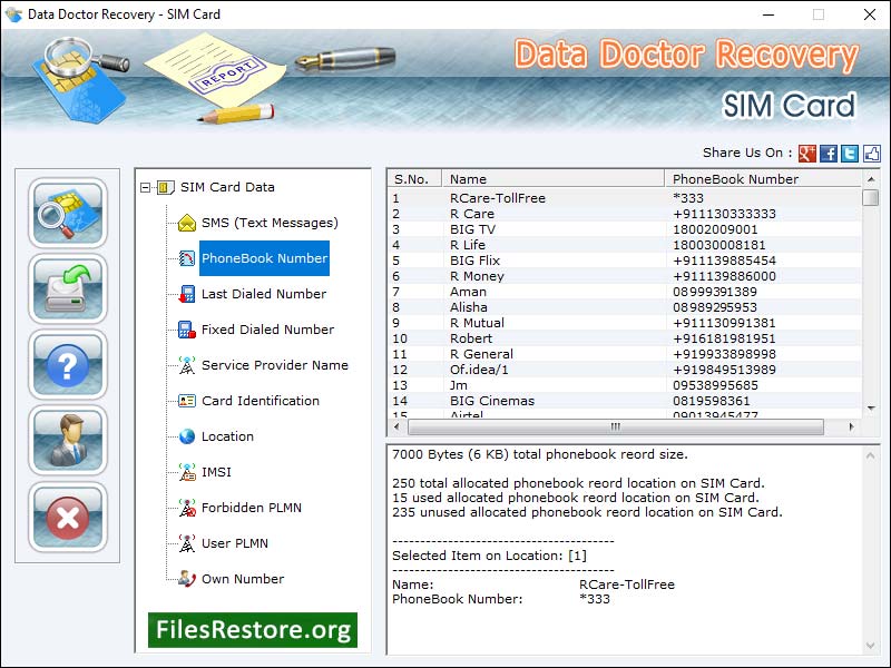 Sim, card, data, recovery, software, recover, corrupted, text, messages, retrieve, deleted, contact, number, inbox, outbox, draft, sent items, erased, message, icc-id, mobile, GSM, cell phone, tool, restore, IMSI, damaged, phonebook, backup, utility