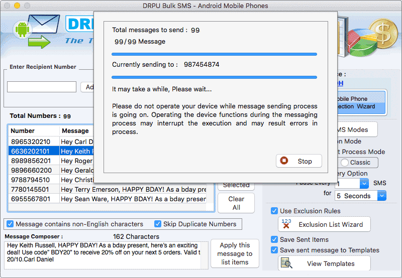Mac SMS Messaging using Android Phones, Mac OS Android Phones Texting Software, MacOS Android Cell Phone Texting Tool, Apple Mac Android Phones Messaging Tool, Mac Android Bulk Messaging Application, Mac OS X Android Messaging Software