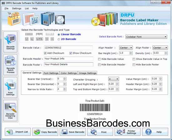 Barcode stickers designing program, creates colorful barcode labels, colorful barcode label creator, tag generating utility, generates different size labels, designs barcode labels, creates linear coupons, prints barcode images 
