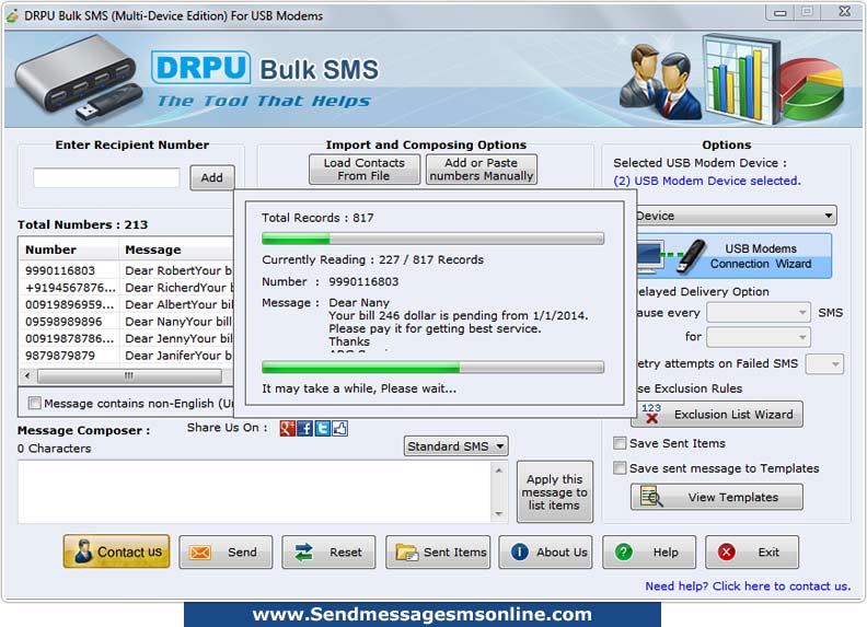 Text sms broadcasting tool, send group text messages, deliver unlimited text sms, forward standard text notification, deliver job alerts, sms sender tool, forward event text messages, compose text messages, text sms sender program