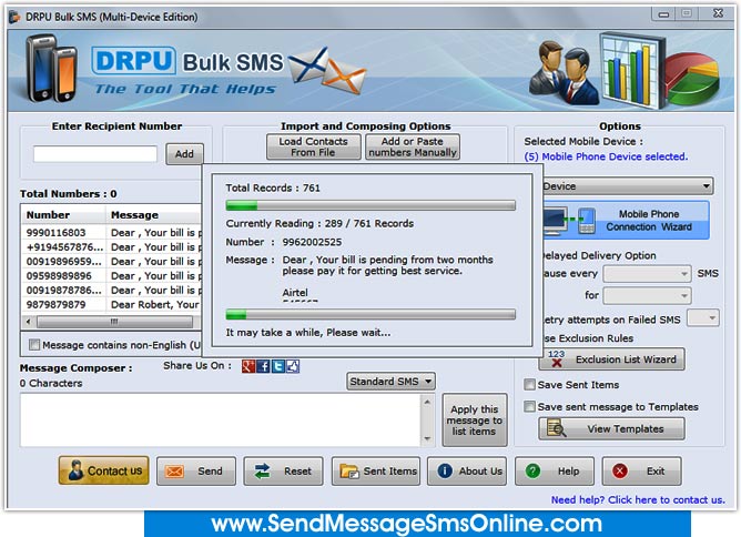 Mass SMS broadcasting tool, deliver mass text message, free messages delivering software, dispatch bulk text SMS, GSM mobile messaging application, bulk SMS sender program, group messages broadcasting utility, transmit unlimited text message