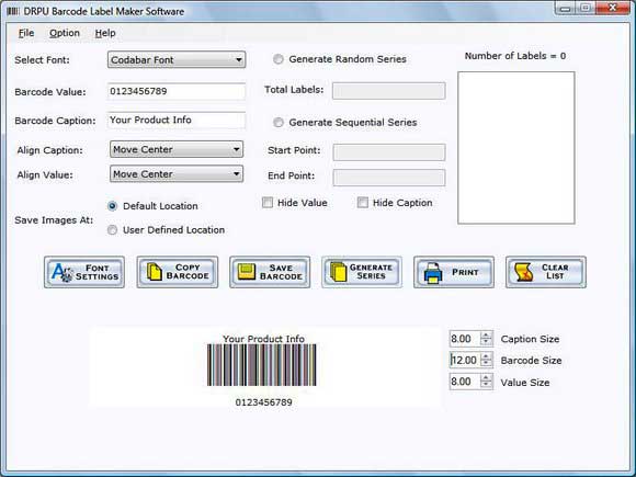 Barcode, label, creator, software, maker, tool, generate, asset, tags, sticker, image, shapes, size, font, business, application, printer, program, sequential, random, ribbon, create, generator, UPCA, code128, code11, EAN8, gif, jpeg, bmp, jpg, bmp