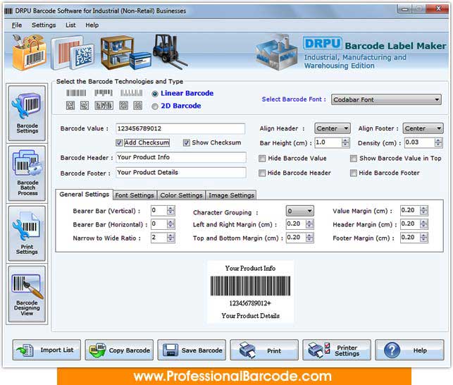 Industrial barcode making program, bulk barcode developing application, prints machine readable barcodes, barcode tag producing software, barcode label creating program, barcode asset developing utility, colored barcode crafter software