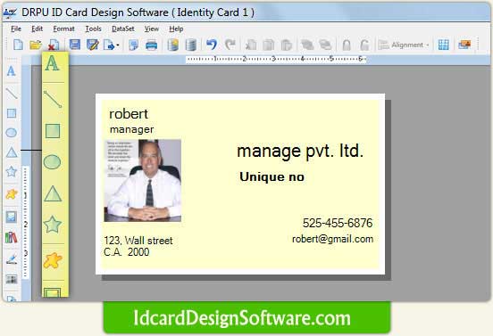 Employee ID cards maker, designs stunning ID cards, identity cards designing software, ID card maker program, identity cards generator utility, creates student identity cards, produces faculty identity cards, visitor identity card making tool