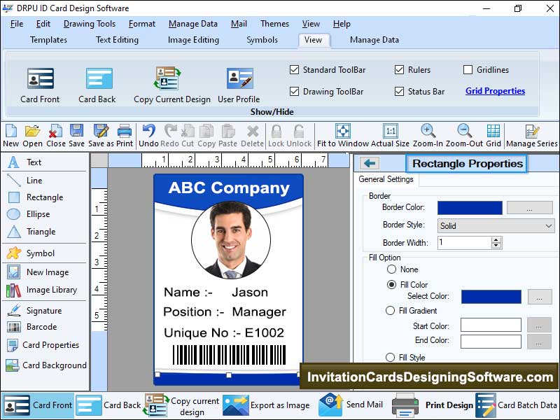 Advance, ID, cards, creator, application, utility, makes, build, stylish, background, colors, style, image, settings, download, identity, generator, software, program, crafts, design, fonts, standards, data, set, series, versatile, features