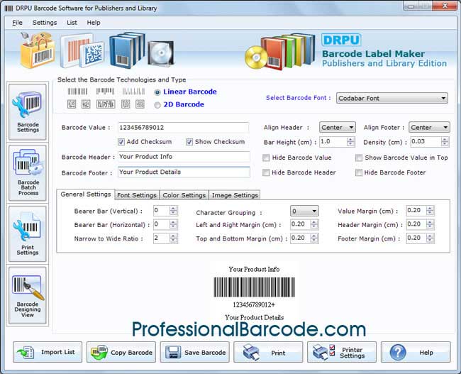 Barcode maker application, publishing barcode tag generating tool, library barcode crafter software, coupon developing program, colored barcode rolls designer, customize barcode labels, develop 2D and linear barcode, sticker generating utility