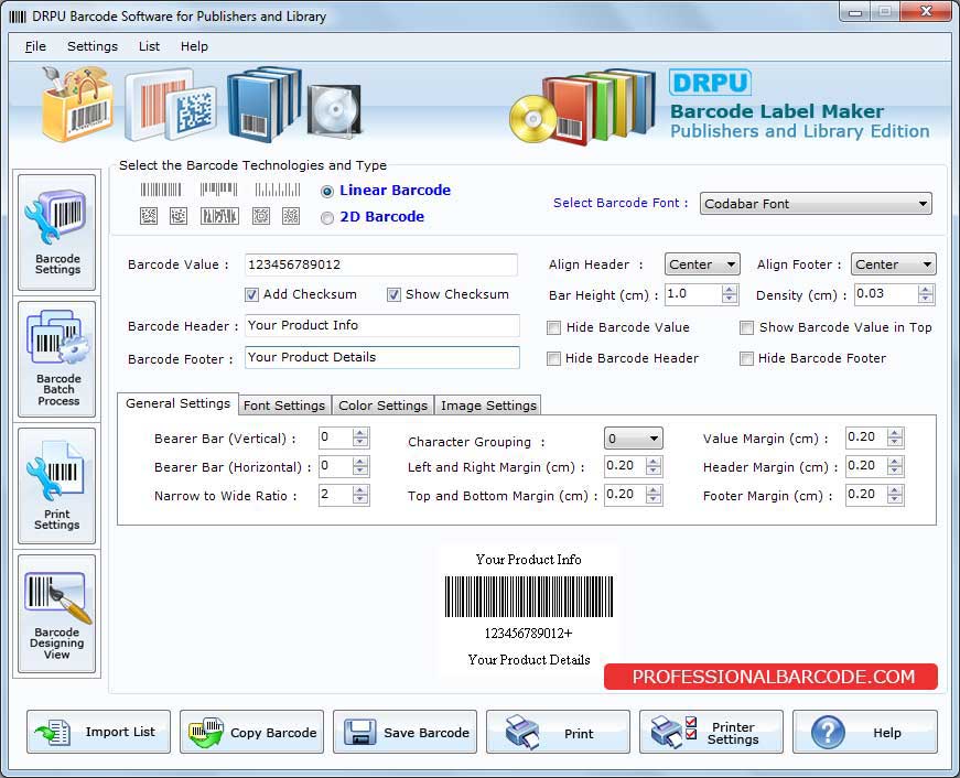 Library, barcode, coupon, generator, program, create, high, quality, resolution, label, software, perfect, parameters, height, width, density, header, footer, multi, shape, rectangle, circle, triangle, arc, pencil, picture, graphic, format