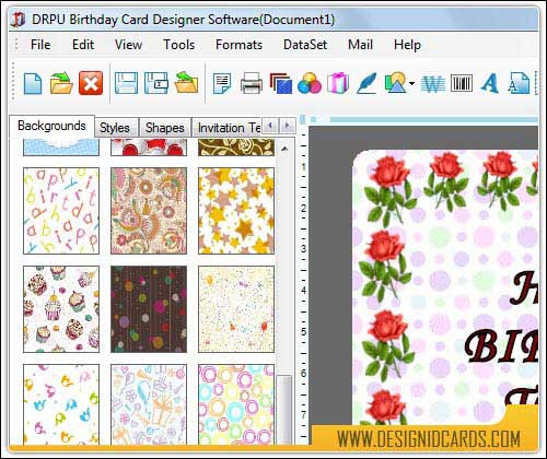 Birthday, Card, Creator, software, designs, creates, generates, colorful, various, shaped, sized, rectangular, circular, image, picture, editable, rounded, bulk, multiple, template, layout, invitation, greeting, wishing, cards