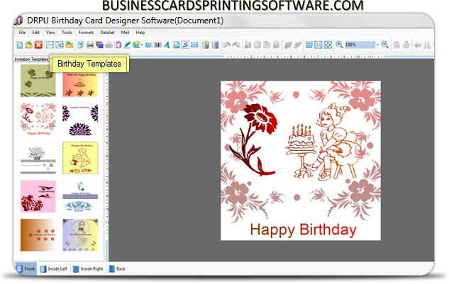 Stylish b-day cards making tool, birthday card developing software, create printable wishing cards, birthday card crafting utility, design b-day invitation cards, b-day cards constructing program, manufacture colorful birthday cards